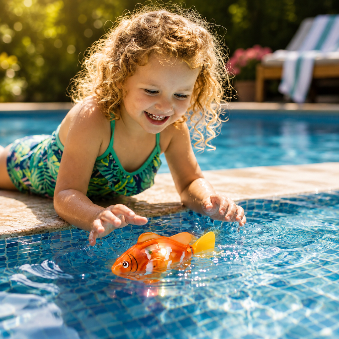 Interactive Kids Bath Toys LED Floating Fish Toy