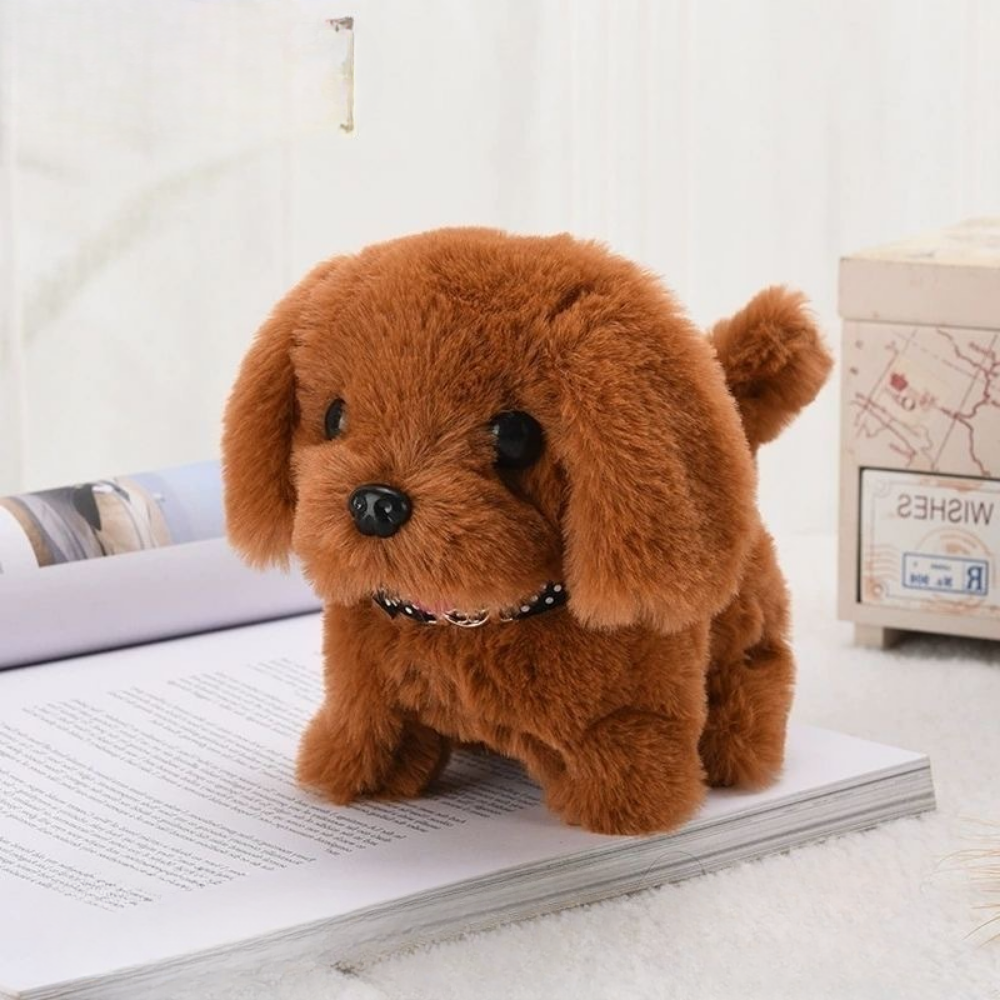 Interactive Robot Puppy Plush Toy Walking Barking Pet