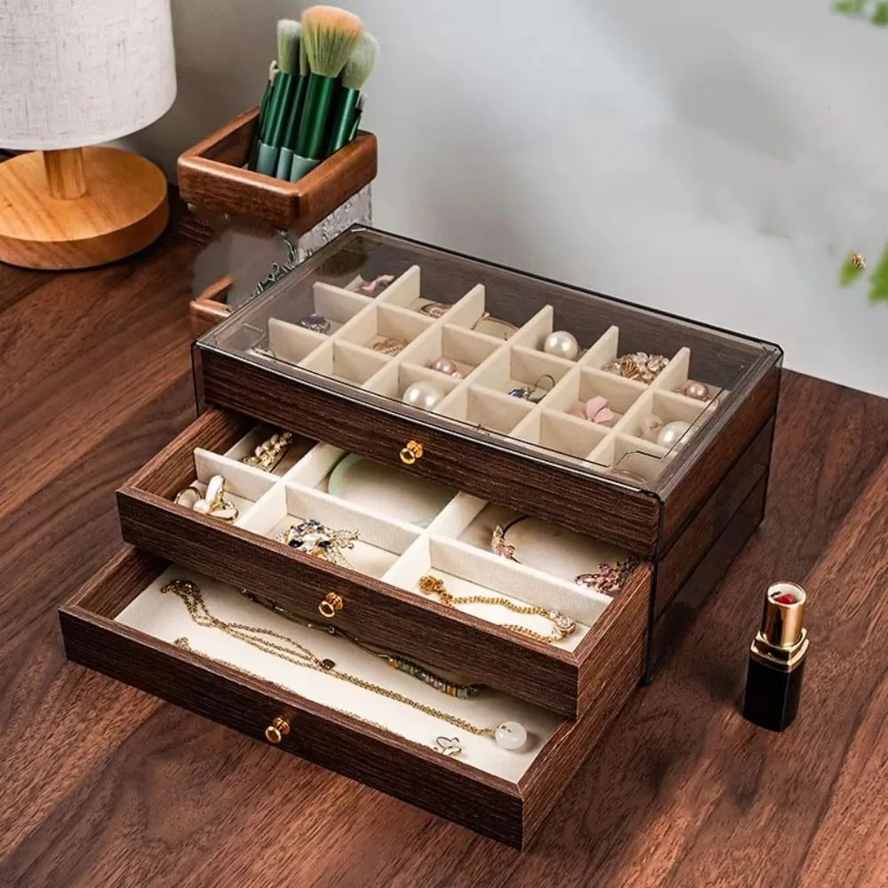 jewelry Box Organizer Mothers Day Gift Drawer Storage Display Case