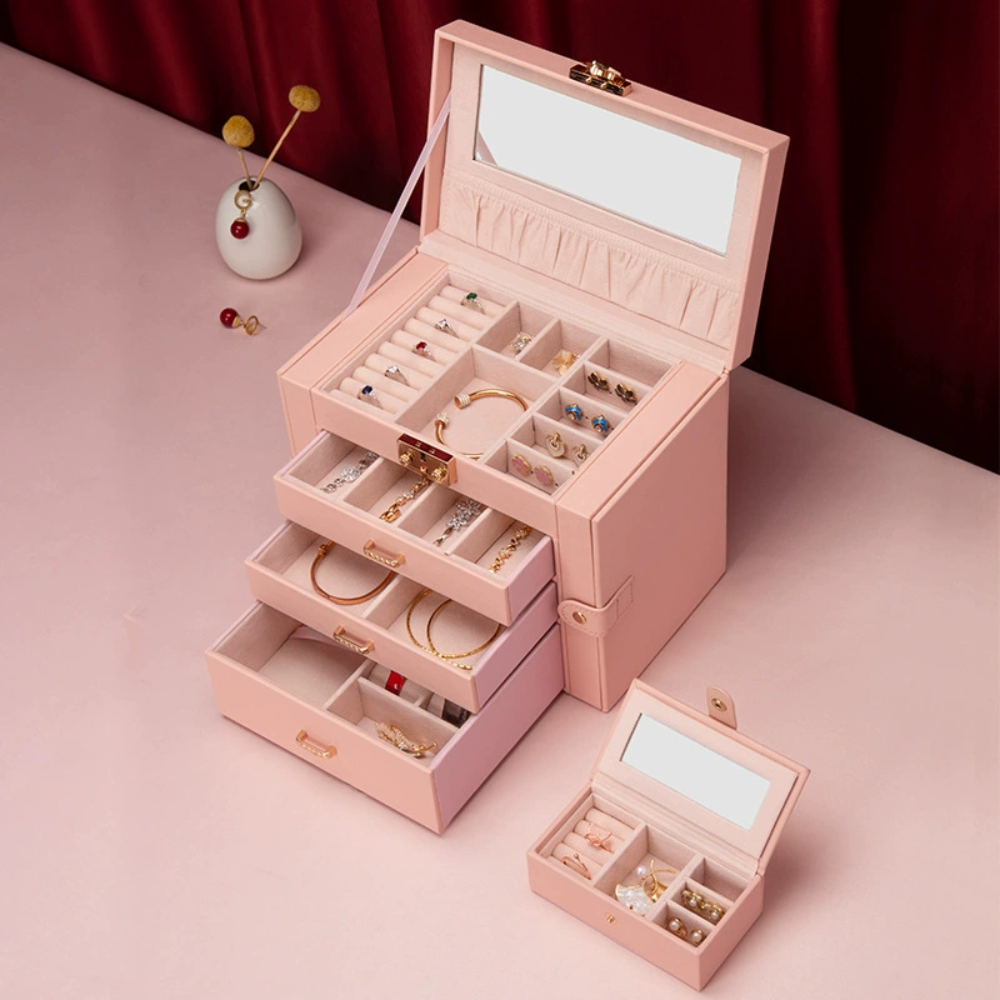 jewelry Box Organizer Mothers Day Large Storage Case Drawers