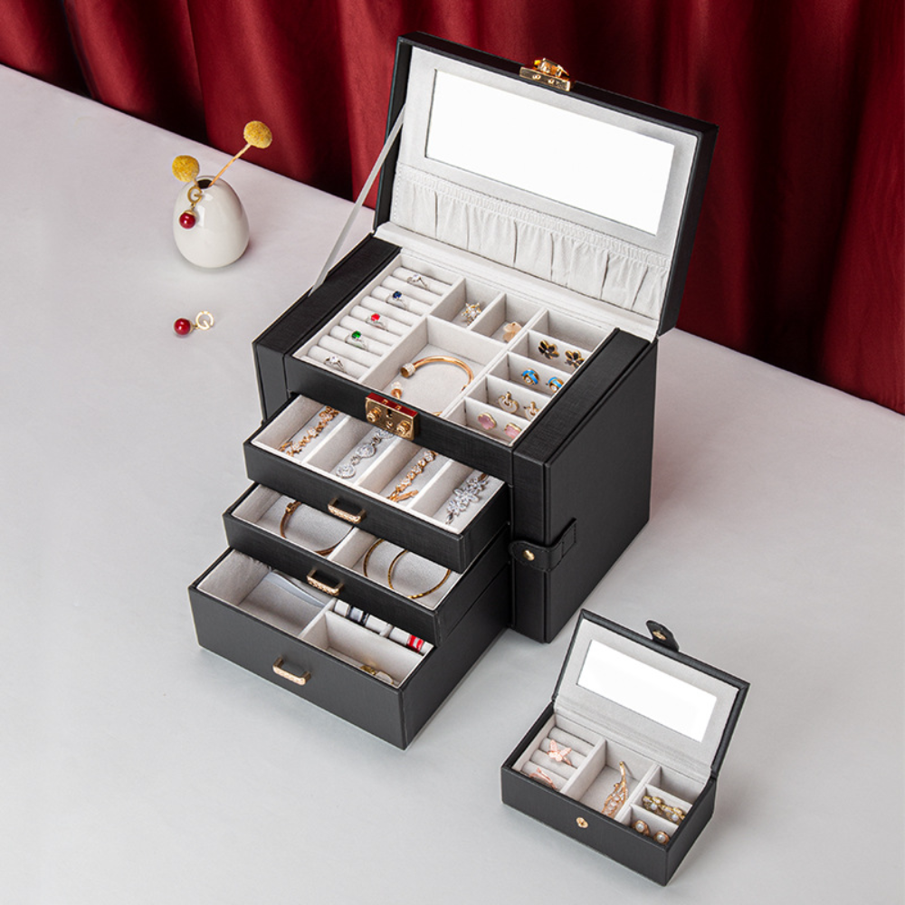 jewelry Box Organizer Mothers Day Large Storage Case Drawers