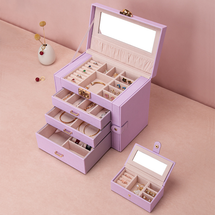 jewelry Box Organizer Mothers Day Large Storage Case Drawers