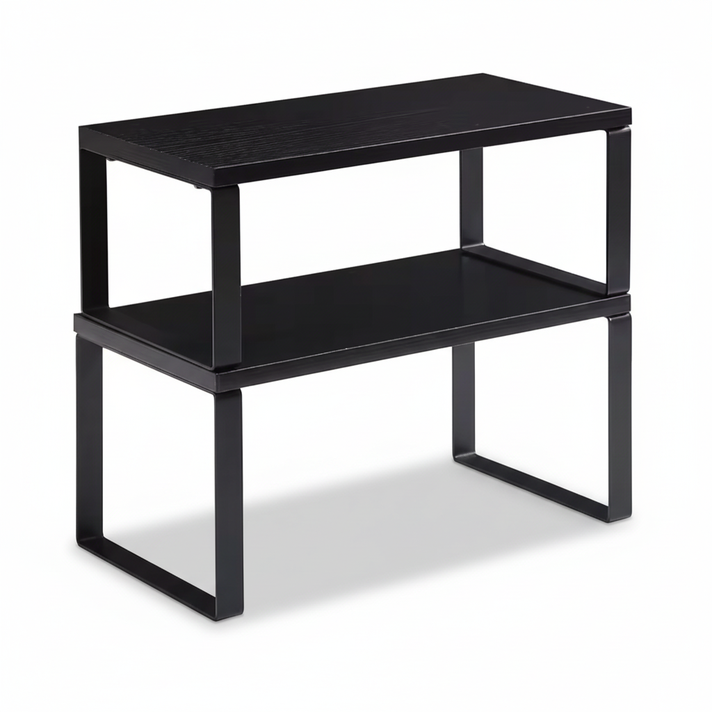 Shelf Organizer Stackable Metal Kitchen Cabinet Storage Racks