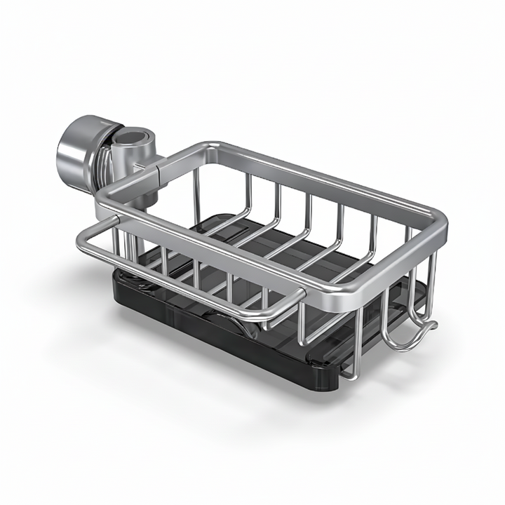 Kitchen Sink Organizer Aluminum Storage Basket Fast Drain Design