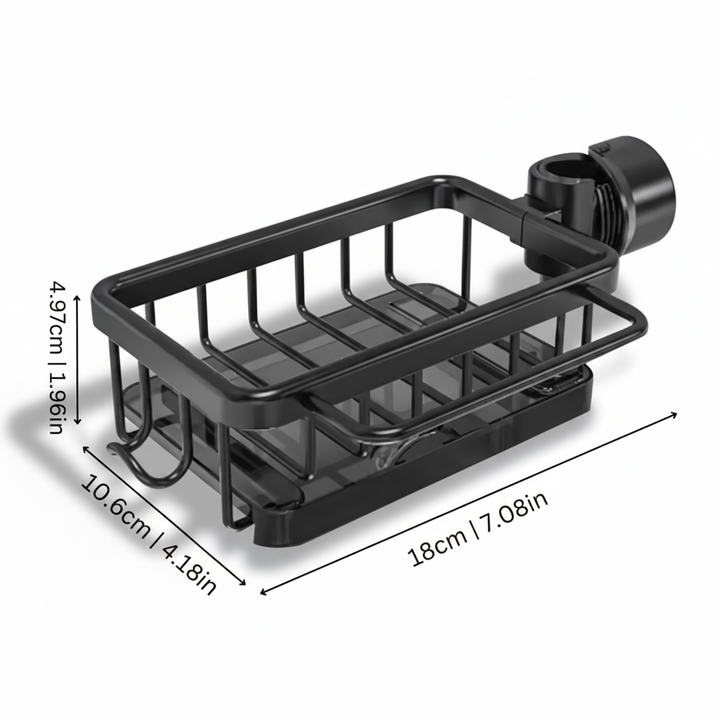 Kitchen Sink Organizer Aluminum Storage Basket Fast Drain Design