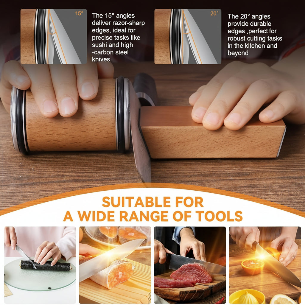 Knife Sharpener Magnetic Angle Diamond Stone Set