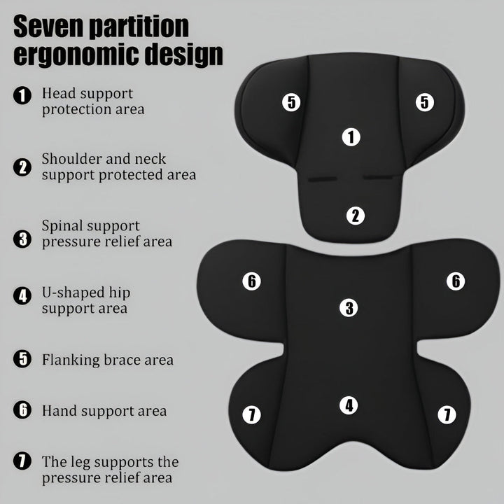 Kids Car Seat Cushion Travel Support Pad Insert