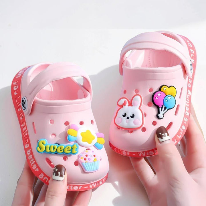 Kids Clogs Cartoon Slip On Garden Sandals Toddler Shoes
