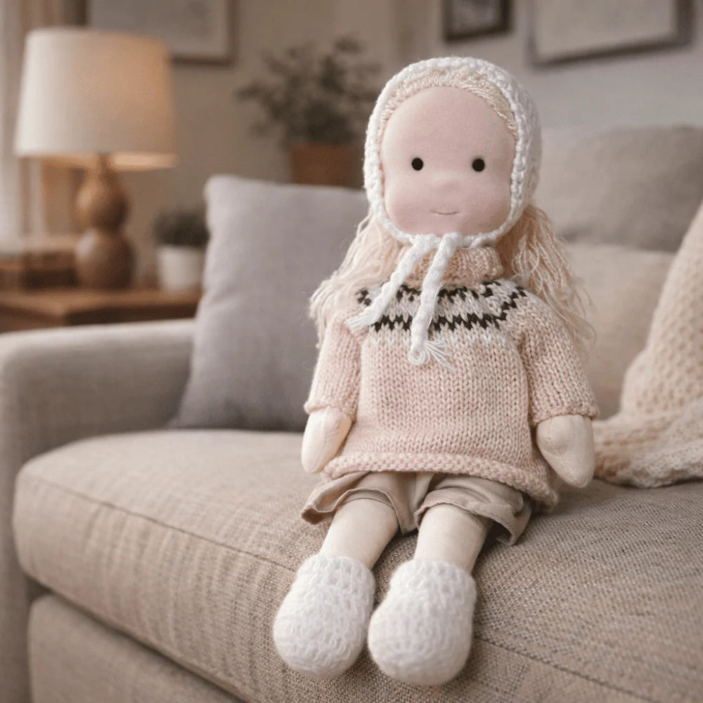 Kids Doll Toy Baby Doll Handmade Play Companion Gift Toy