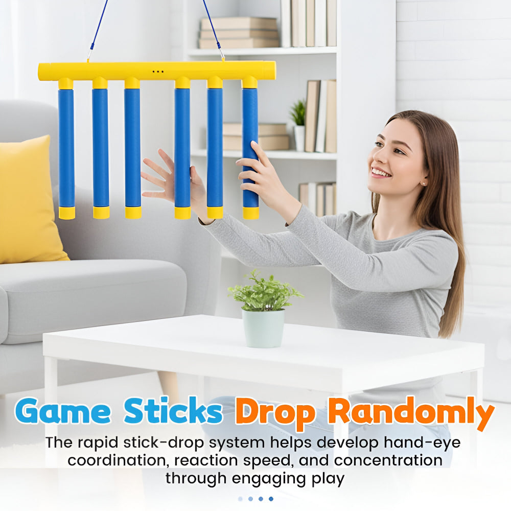 Reaction Game Kids Reflex Training Falling Stick Drop Toy