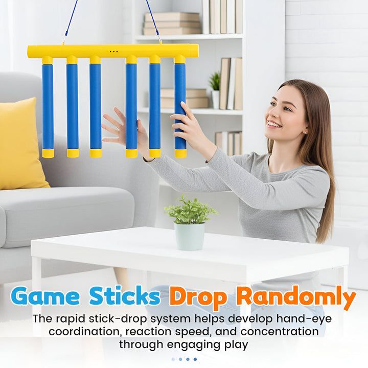 Reaction Game Kids Reflex Training Falling Stick Drop Toy
