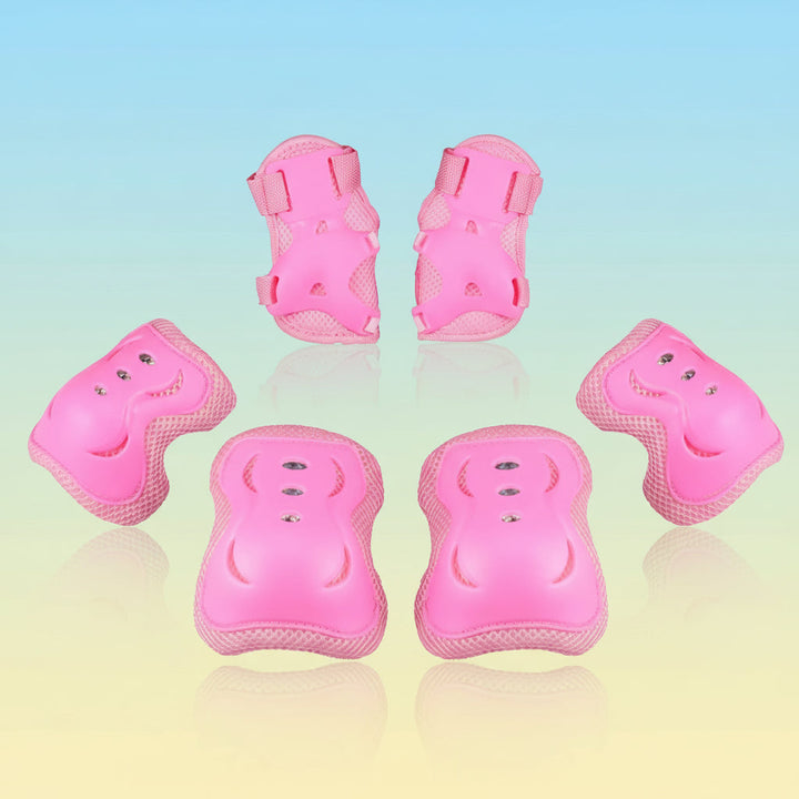 Kids Protective Gear Set Adjustable Knee Elbow Wrist Pads