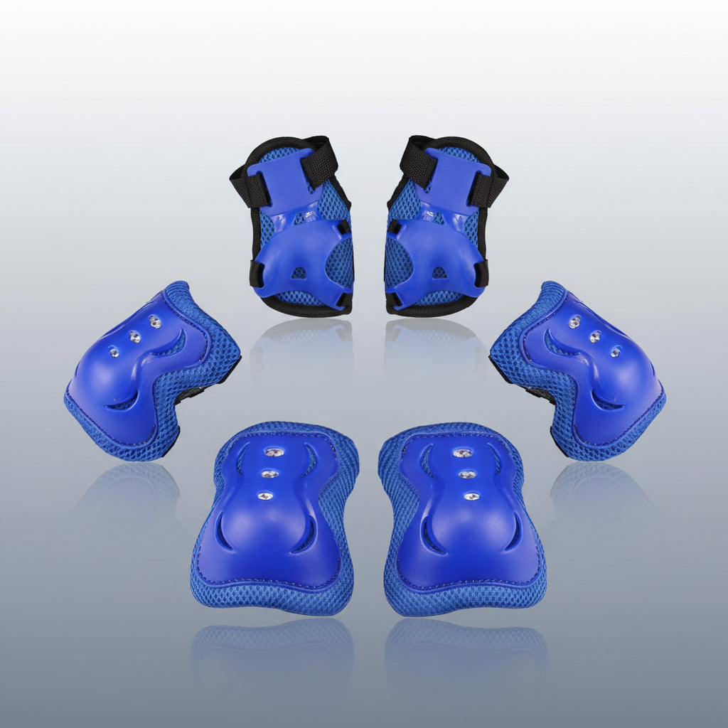 Kids Protective Gear Set Adjustable Knee Elbow Wrist Pads