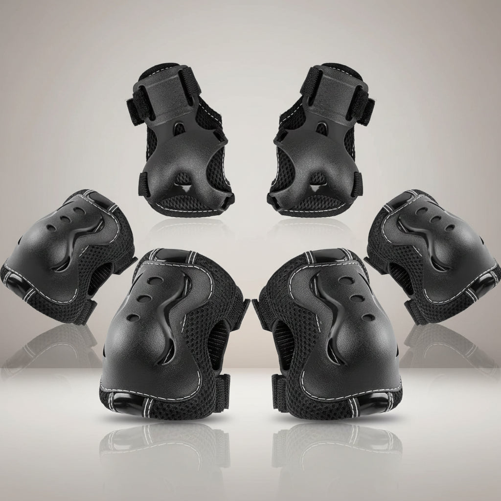 Kids Protective Gear Set Adjustable Knee Elbow Wrist Pads