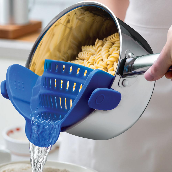 Kitchen SSneaker Clip Style Pot Pasta Colander Silicone
