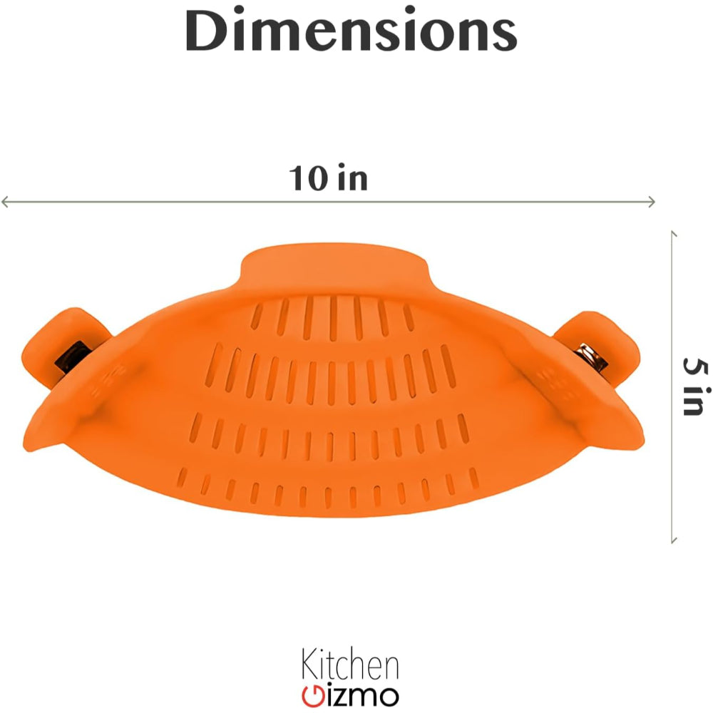 Kitchen SSneaker Clip Style Pot Pasta Colander Silicone