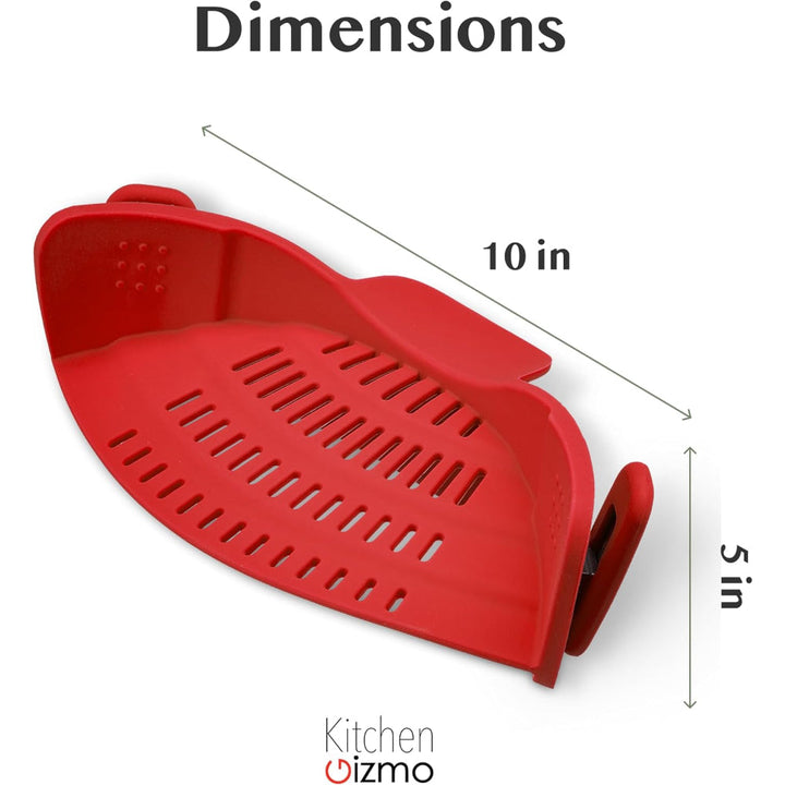Kitchen SSneaker Clip Style Pot Pasta Colander Silicone