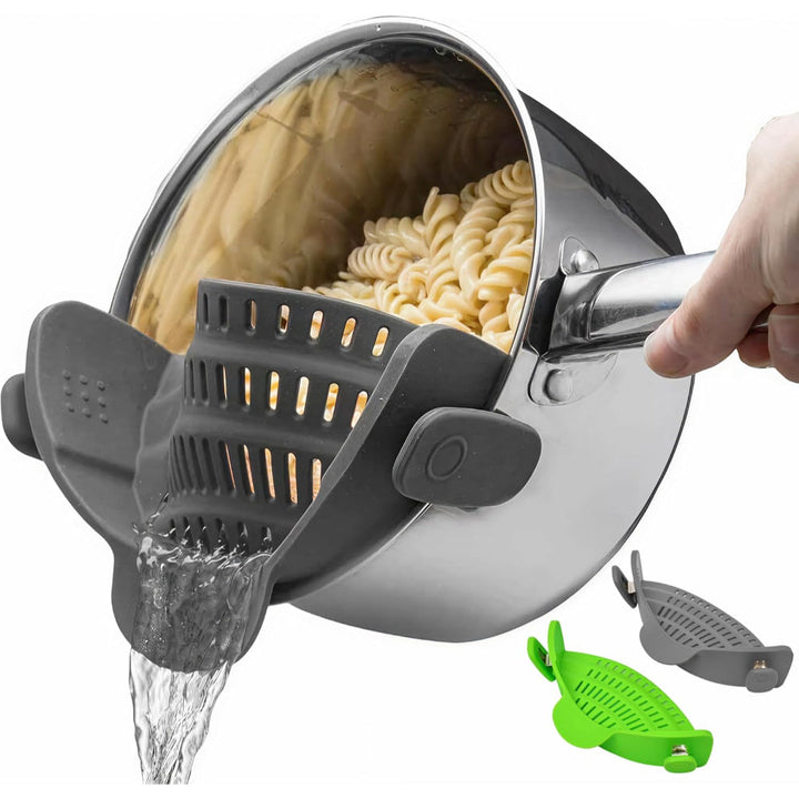 Kitchen SSneaker Clip Style Pot Pasta Colander Silicone
