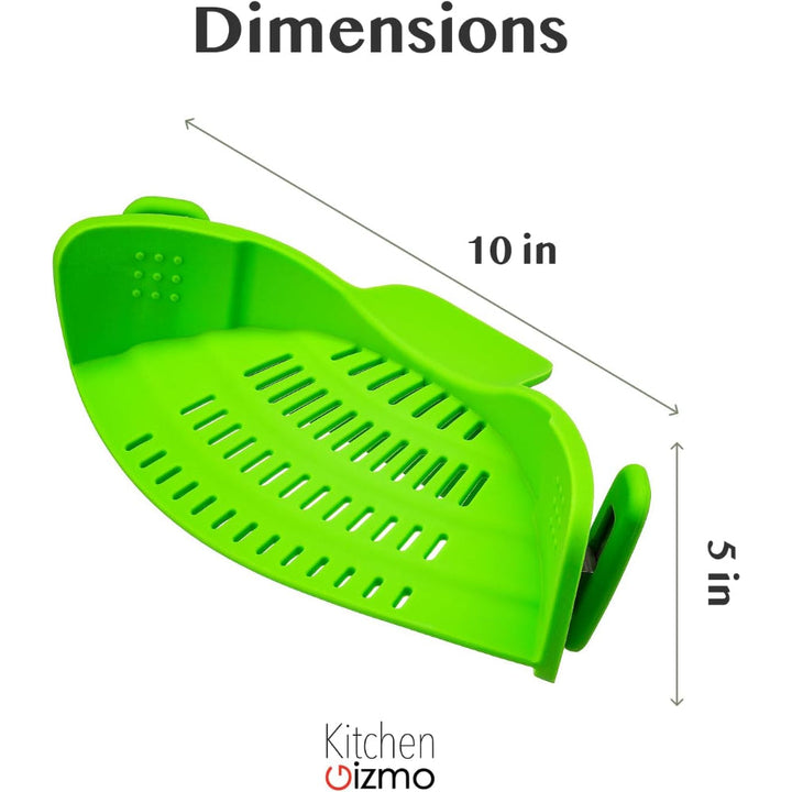 Kitchen SSneaker Clip Style Pot Pasta Colander Silicone