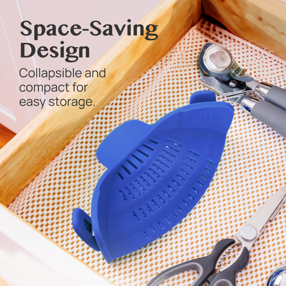 Kitchen SSneaker Clip Style Pot Pasta Colander Silicone