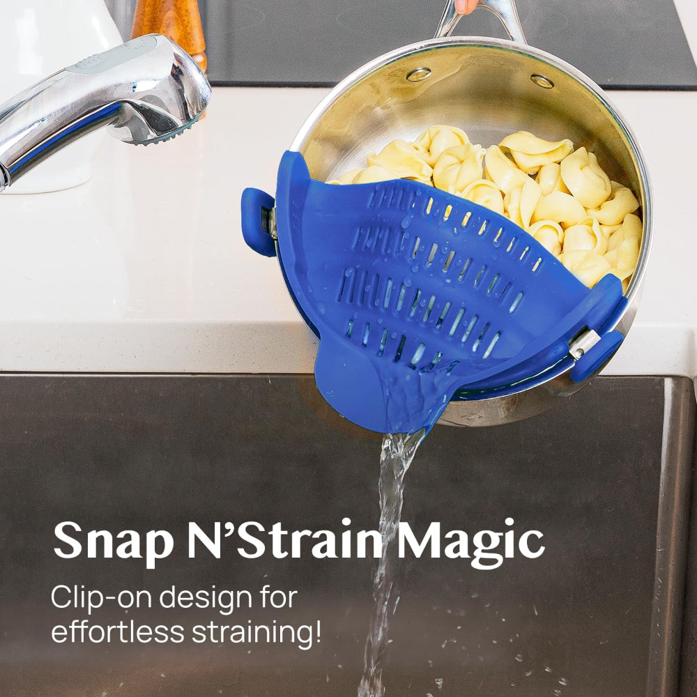 Kitchen SSneaker Clip Style Pot Pasta Colander Silicone