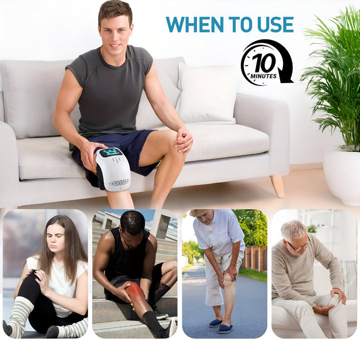 Knee Massager Electric Heated Adjustable Support Compression Device