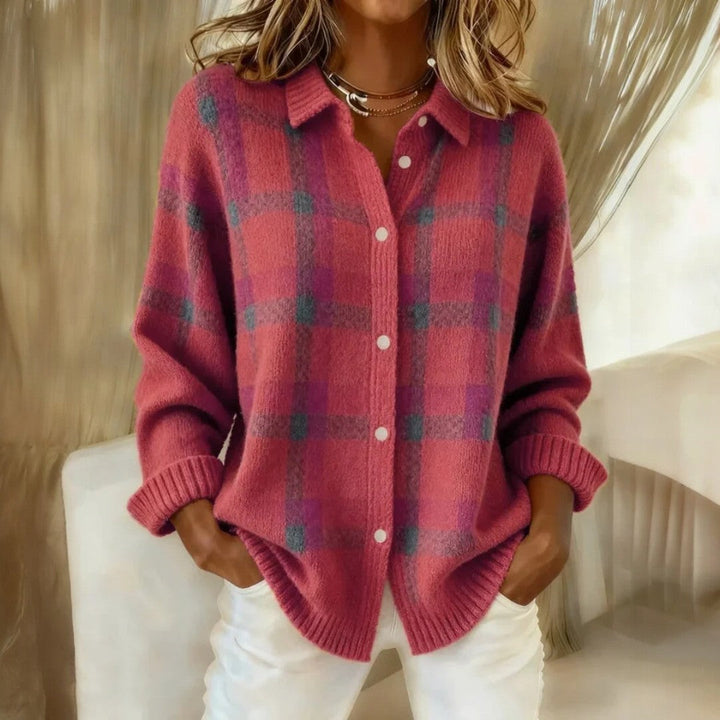 Women’s Casual Oversized Cardigan Long Sleeve Button Front