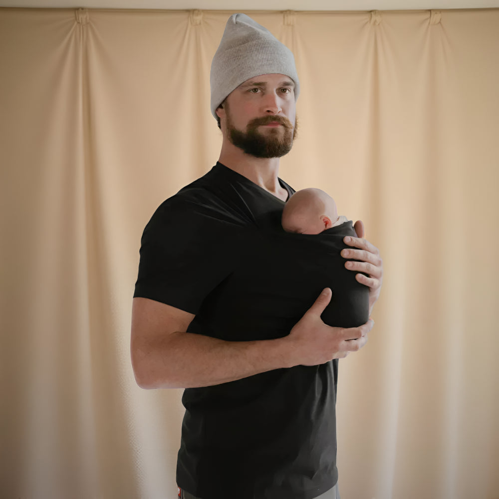Baby Carrier Tee Hands-Free Wrap Shirt Style Infant Holder