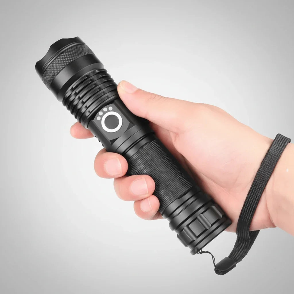LED Flashlight High Lumens Rechargeable Tactical Camping Torch