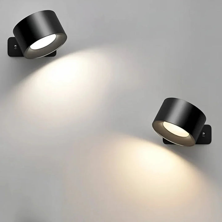 Wall Light Cordless Rotating LED Night Lamp