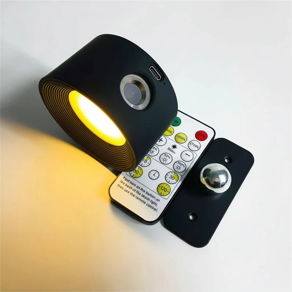 Wall Light Cordless Rotating LED Night Lamp