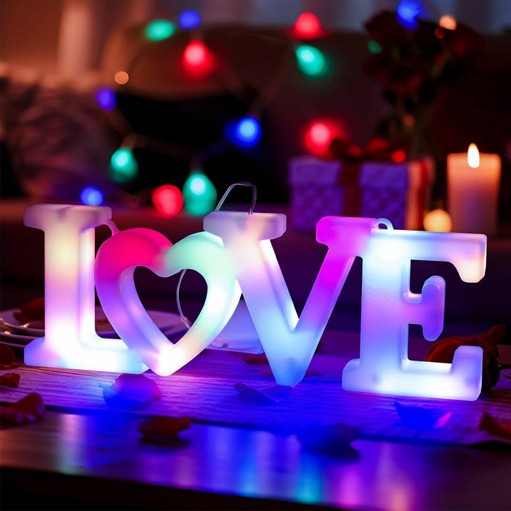 Wall Decor Heart LED Night Light Battery Powered Valentine Gift