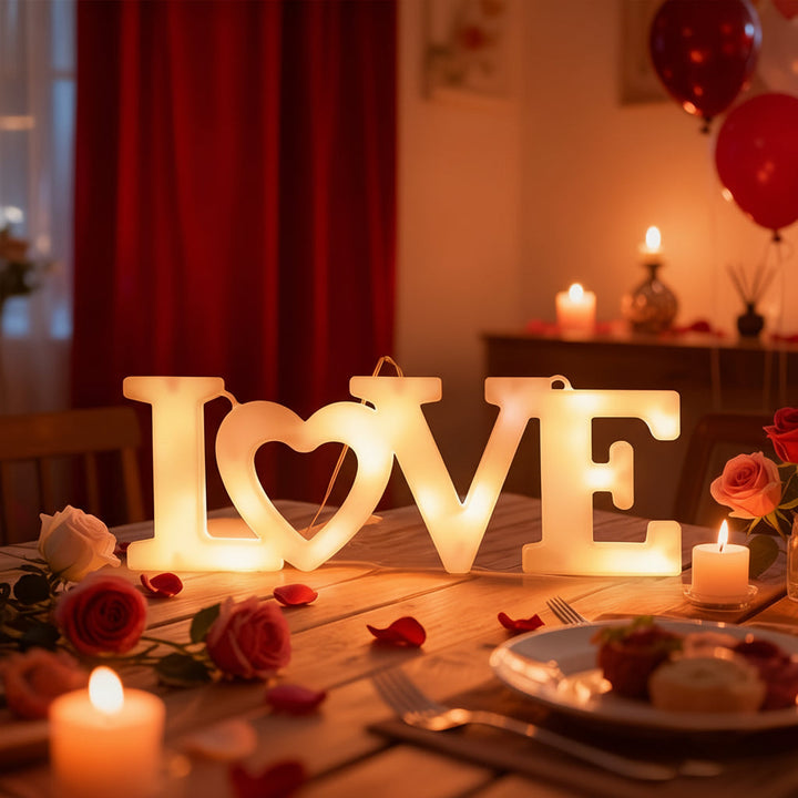 Wall Decor Heart LED Night Light Battery Powered Valentine Gift