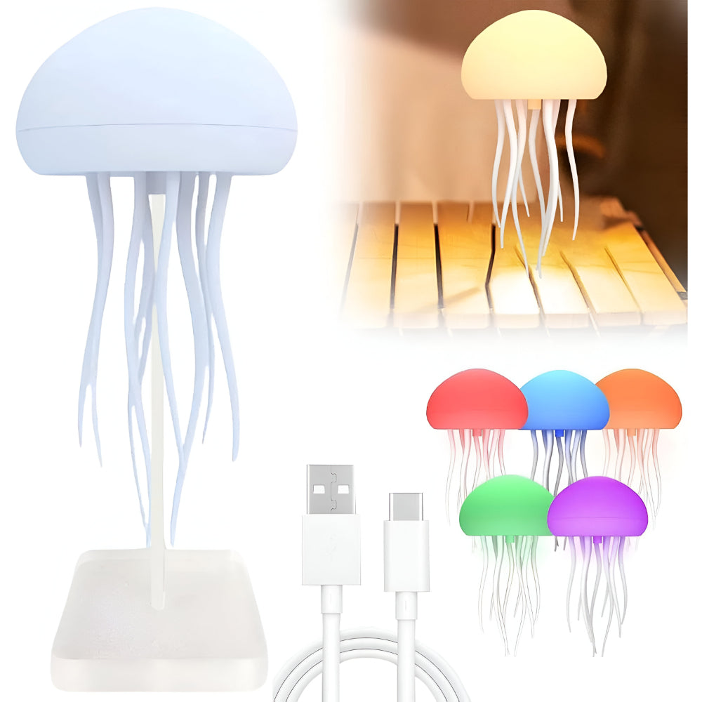 LED Lamp Ambient Mood Light Jellyfish Style Night Light Décor