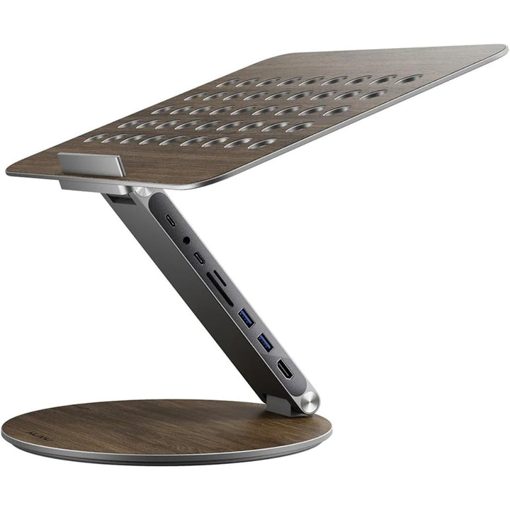 Laptop Stand Adjustable Rotating USB C Docking Station