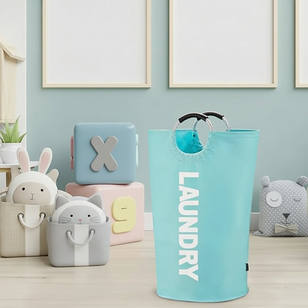 Laundry Hamper Large Foldable Waterproof Fabric Basket