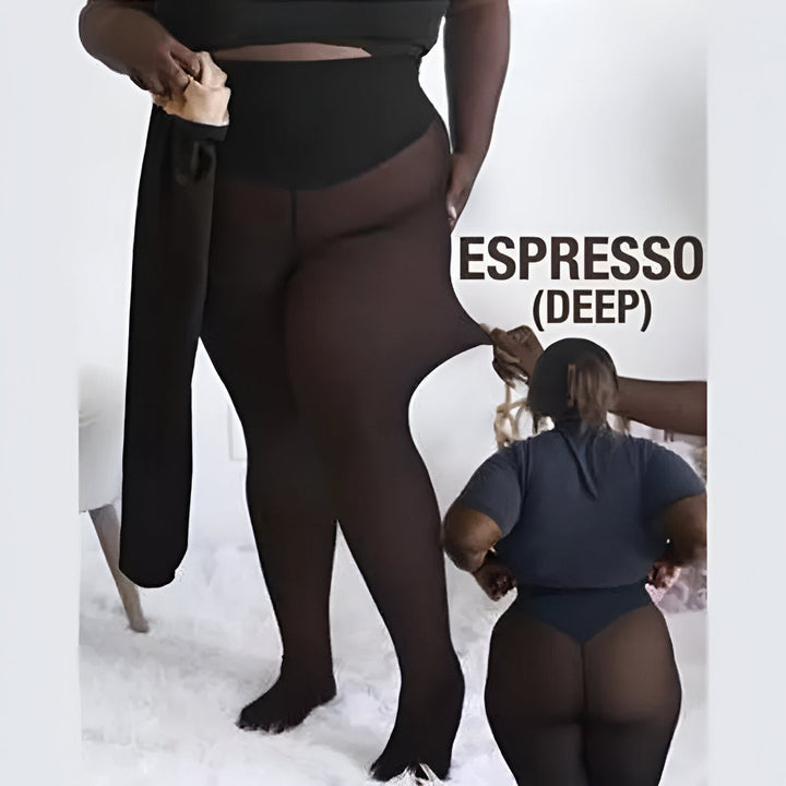 Leggings Thermal Tights Sheer Look Winter Lined Leggings