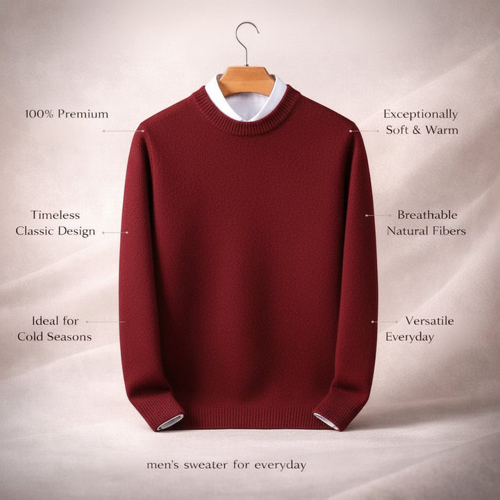 Mens Weather Sweater Warm Winter Pullover