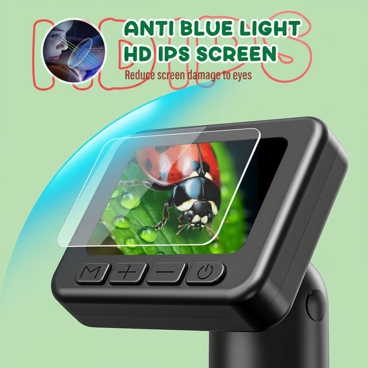 Digital Microscope Portable HD Screen Science Learning Camera