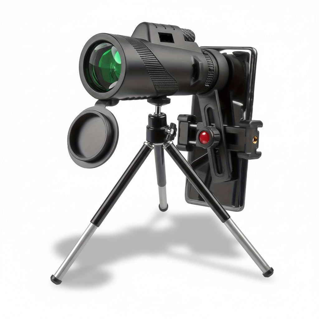 Monocular Telescope Phone Adapter HD Outdoor Viewing Scope