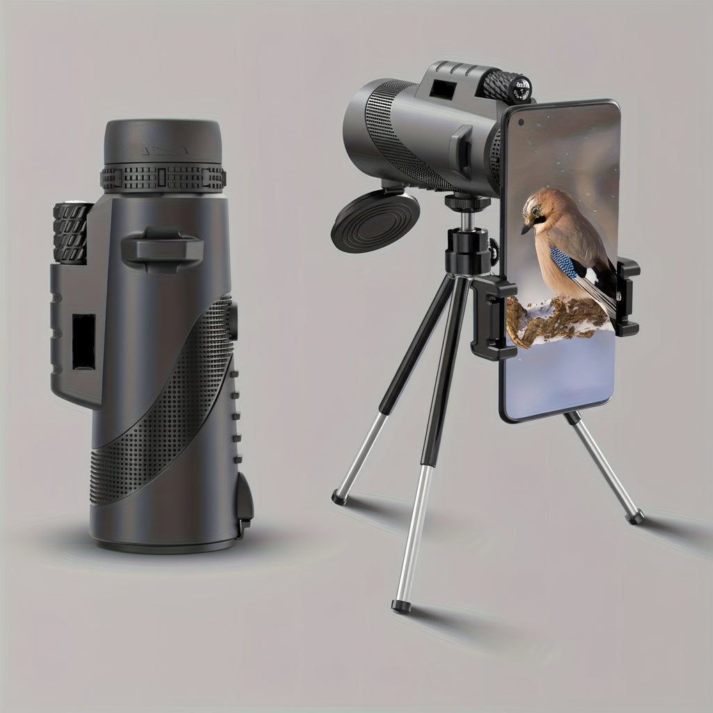 Monocular Telescope Phone Adapter HD Outdoor Viewing Scope