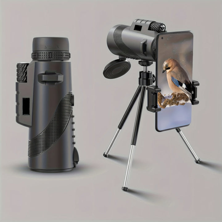 Monocular Telescope Phone Adapter HD Outdoor Viewing Scope