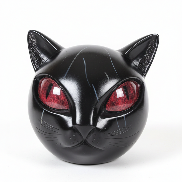 Home Decor Cat Sculpture Resin Mystic Cat Head Tabletop Art