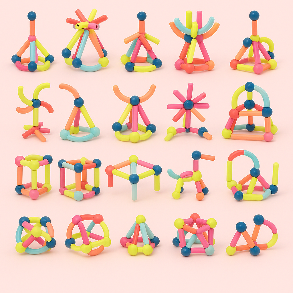 Magnetic Building Blocks Set Educational STEM Toy