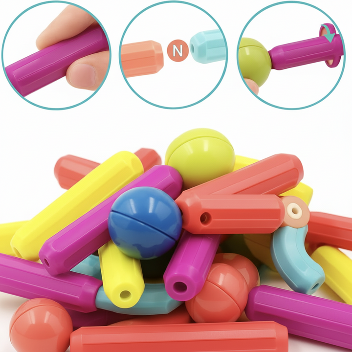 Magnetic Building Blocks Set Educational STEM Toy