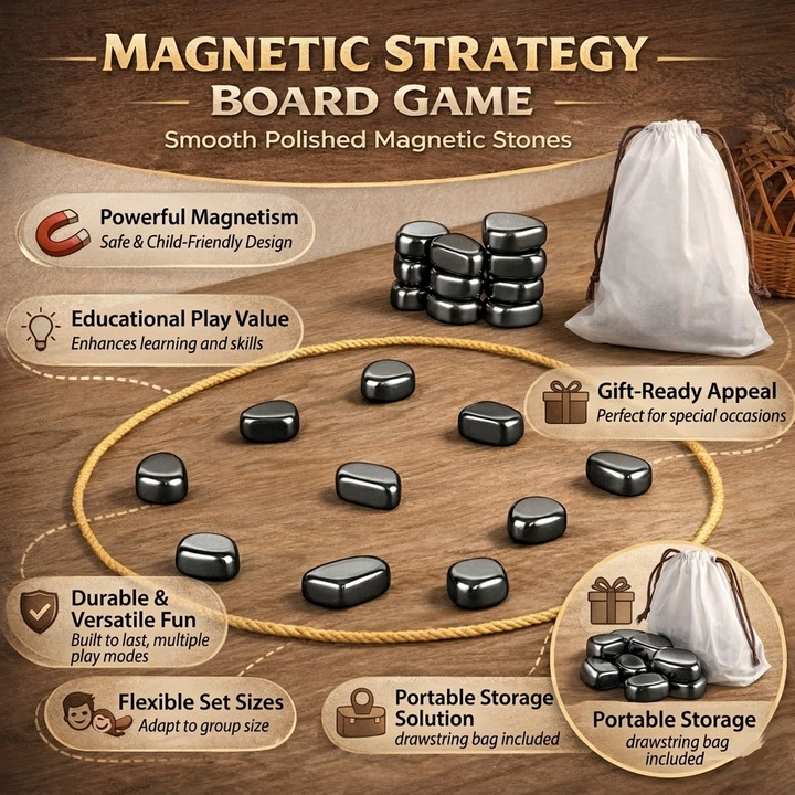 Magnetic Strategy Board Game Family Fun Focus