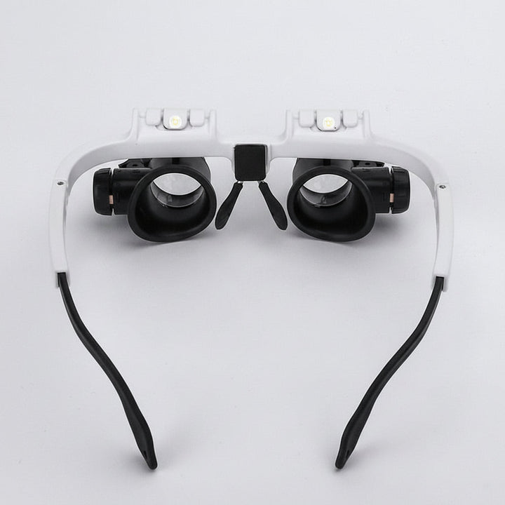 Magnifying Glass Headset LED Light Adjustable Headband Lens