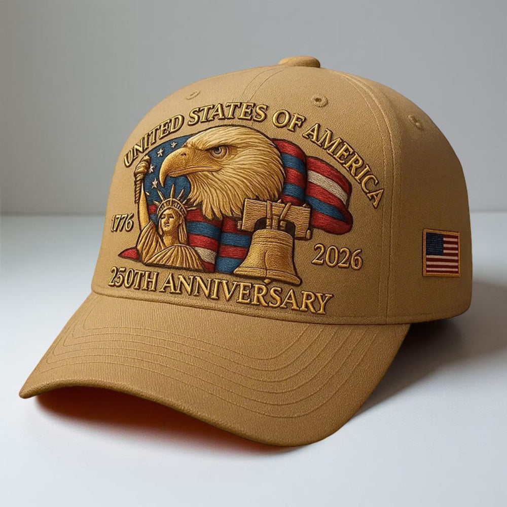 Men’s Veterans Baseball Cap Embroidered Eagle Hat