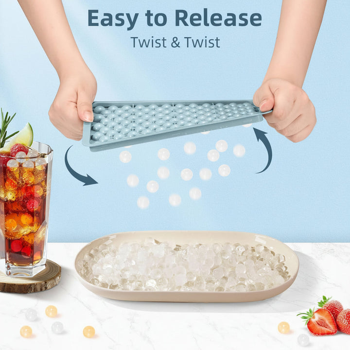 Ice Cube Tray Mini Silicone Round Ice Ball Mold Bottles