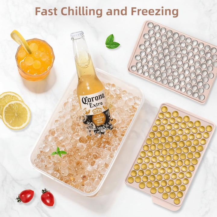 Ice Cube Tray Mini Silicone Round Ice Ball Mold Bottles